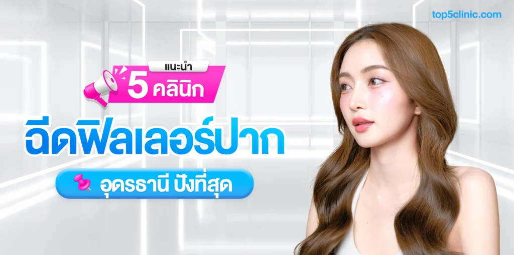 แนะนำ 5 คลินิก ฉีดฟิลเลอร์ปากอุดรธานี ที่ปังที่สุด